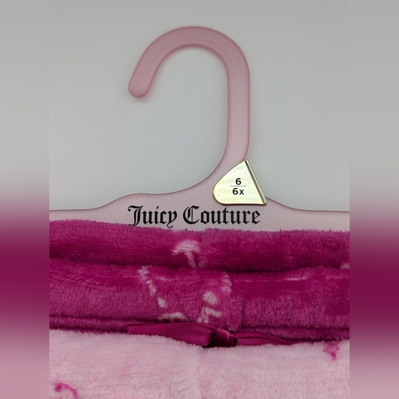 NWT Juicy Girls (6/6X) 2-Pack Fleece Pyjama Bottoms/Boxers/Shorts/Sleep Set - Picture 6 of 12